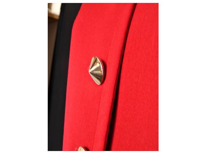Yves Saint Laurent Jacke aus roter Wolle - Ansicht 3