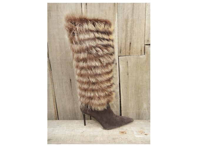 Botas de Andrea Pfister 40 Castaño - vista 2