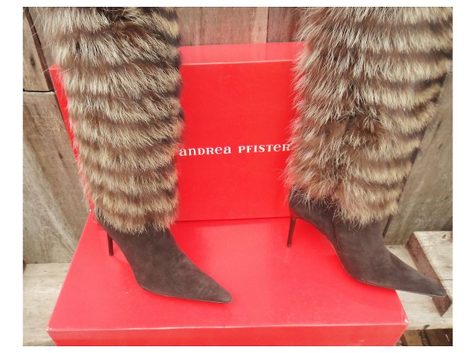 Botas de Andrea Pfister 40 Castaño - vista 8