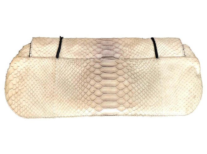 Céline Python Clutch Bag Eggshell - view 2