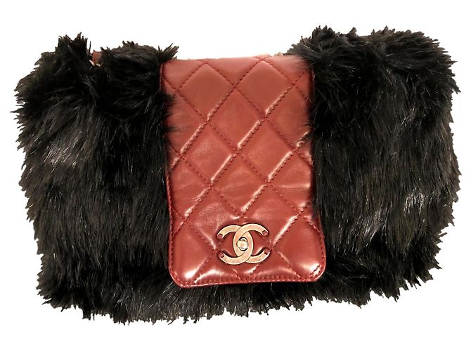 Chanel Paris-Shanghai borsa Timeless in pelle bordeaux Bordò - vista 2