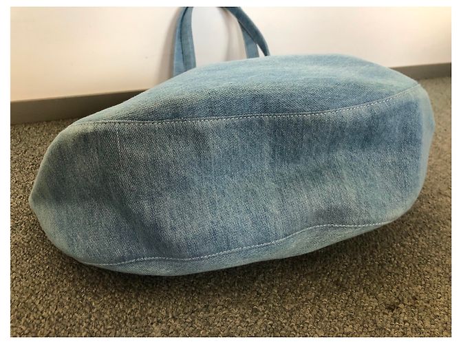 Charlotte Olympia Kitty Denim Tote Bag Hellblau - Ansicht 4