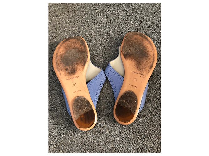 Sandali Balenciaga in pelle lavanda - vista 4