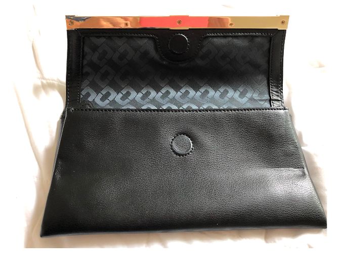 Diane Von Furstenberg Clutch aus Leder Pythonprint Python drucken - Ansicht 4