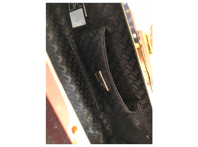 Pochette Minaudière Diane Von Furstenberg Pelle Nera Nero - vista 2