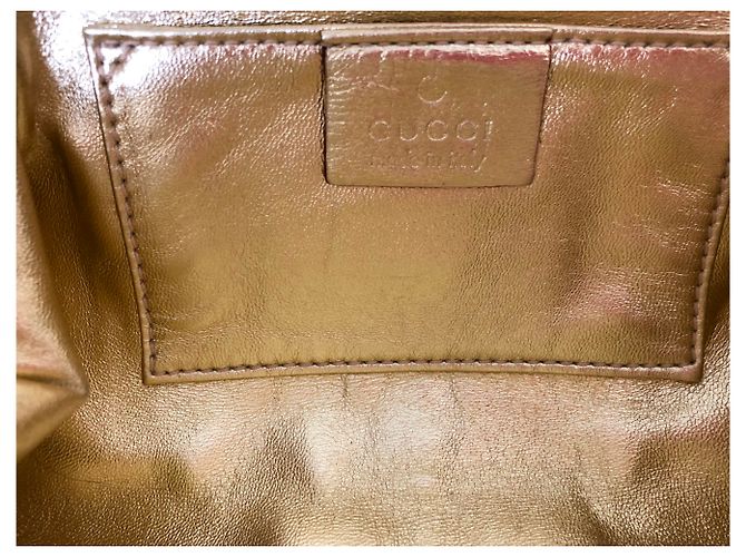Borsa Minaudière Gucci in Pelliccia Beige - vista 5