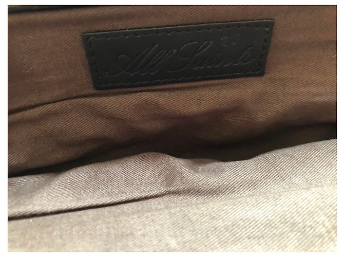 Pochette All Saints Metallizzata in Acciaio con Catene Metallico - vista 3