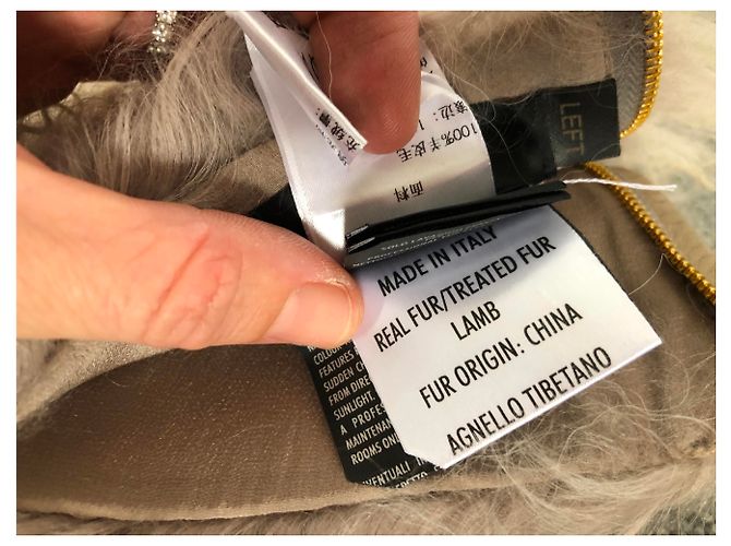 Luvas Gucci de pele de cordeiro e pele bege - vista 4