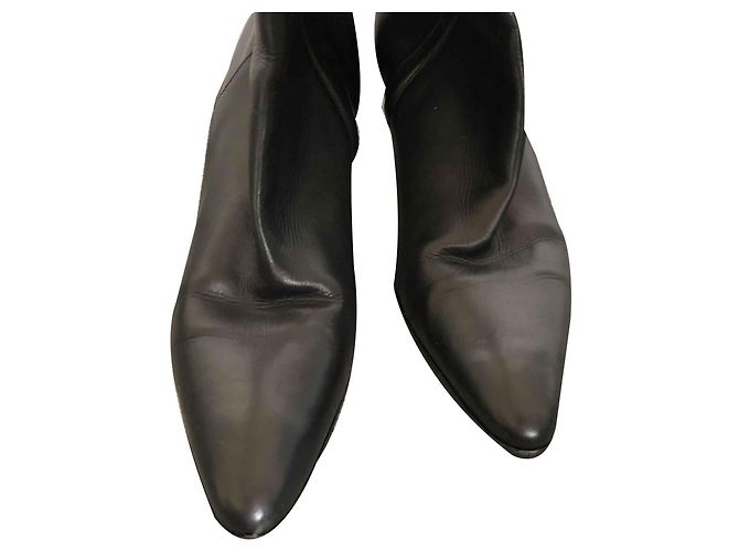 Botas Hermès de cuero negro talla 41 - vista 2