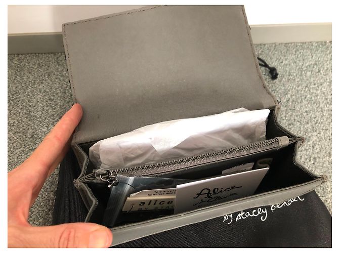 Pochette Alice + Olivia Nera e Grigio Scuro con Paillettes Nero Grigio antracite - vista 4