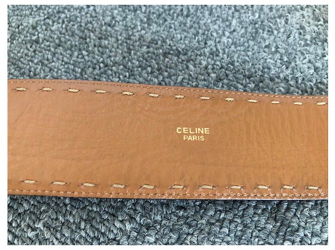 Céline Hundehalsband Gürtel Braun Leder - Ansicht 4