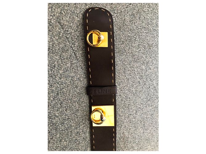 Céline Hundehalsband Gürtel Braun Leder - Ansicht 5