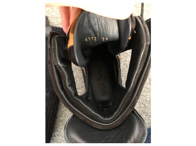 Sneakers Louis Vuitton Leopardate in Pelle e Lana Stampa leopardo - vista 7