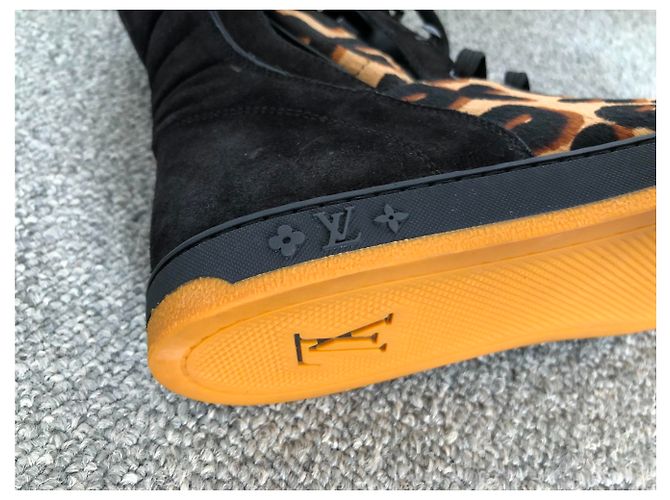 Sneakers Louis Vuitton Leopardate in Pelle e Lana Stampa leopardo - vista 9