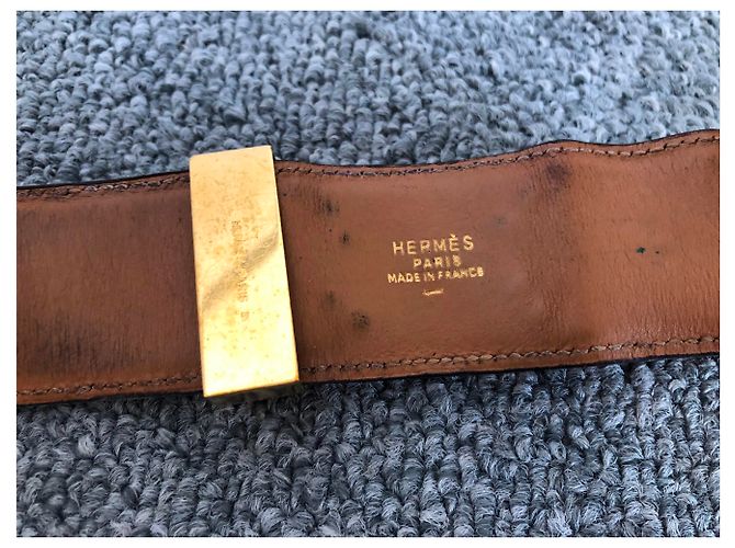Bracciale Hermès Collier de Chien in pelle di lucertola rossa Rosso - vista 5