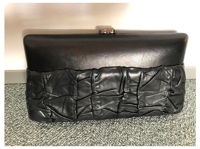 Chanel Handtasche aus schwarzem Lammleder - Ansicht 5