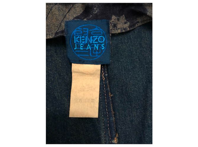 Set giacca senza maniche e jeans Kenzo blu scuro cotone - vista 8
