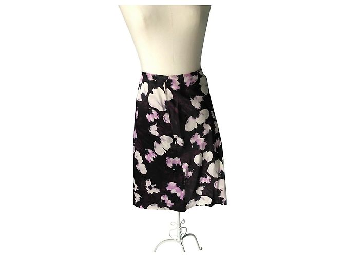 Saia de seda floral Hugo Boss Multicor - vista 2