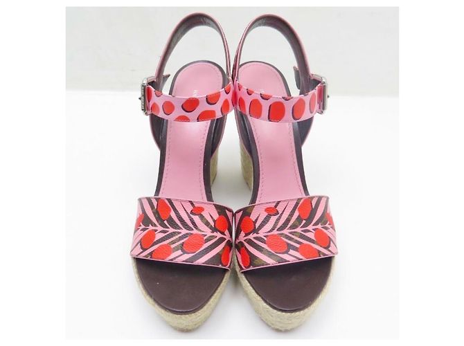 Sandali Louis Vuitton Monogram Jungle Wedge Multicolore - vista 3