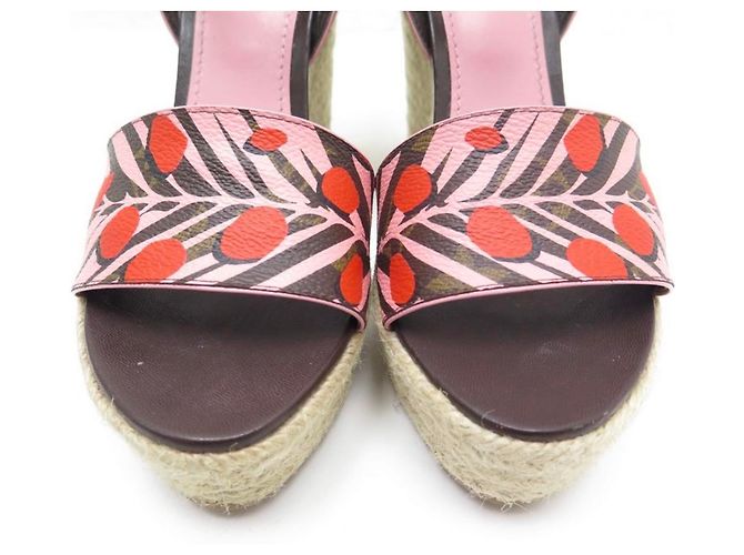Sandali Louis Vuitton Monogram Jungle Wedge Multicolore - vista 4
