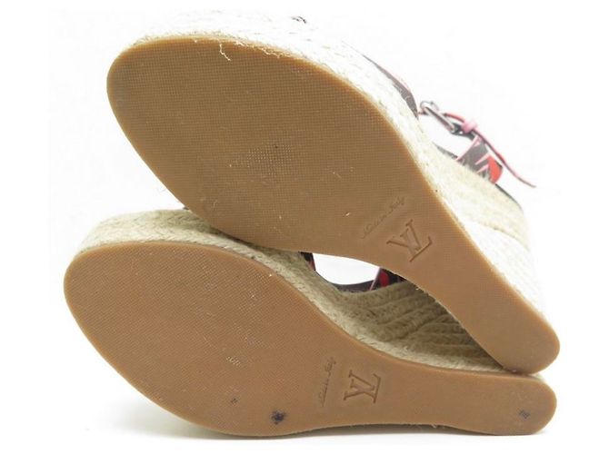 Sandali Louis Vuitton Monogram Jungle Wedge Multicolore - vista 6