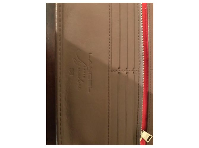Lancel Portfolio aus Glattleder Taupe - Ansicht 4