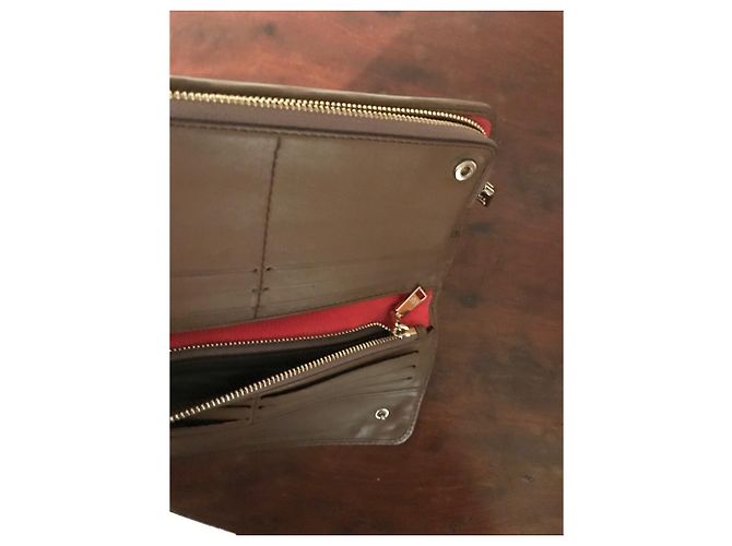 Lancel Portfolio aus Glattleder Taupe - Ansicht 5