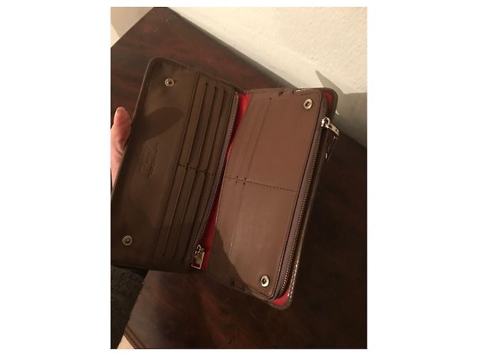 Lancel Portfolio aus Glattleder Taupe - Ansicht 8