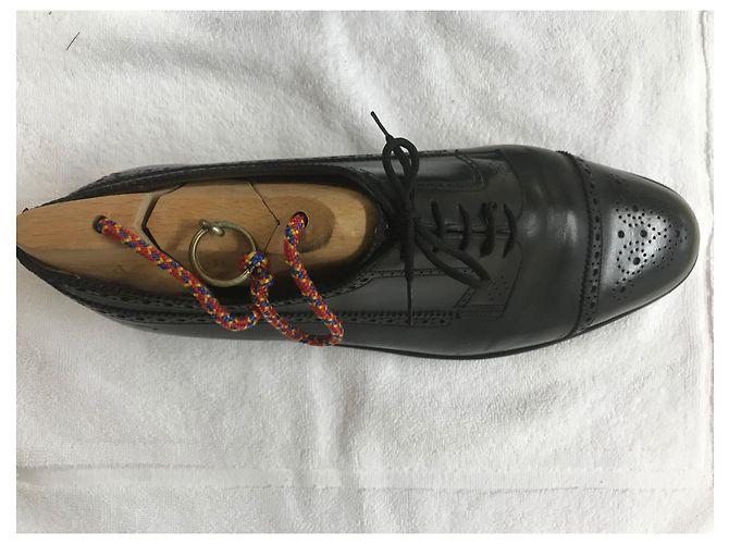J.M. WESTON Richelieu Classic scarpe stringate in pelle nera Nero - vista 2