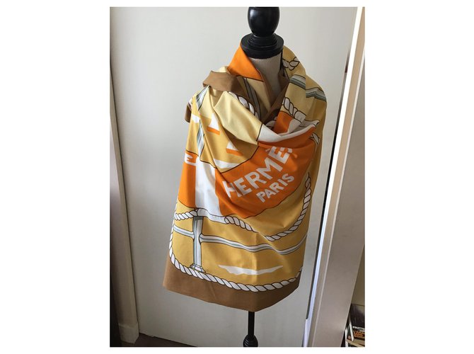 Hermès pareo Naranja - vista 5