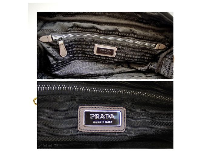 Borsa Bowler Prada Smoke Ombre Glace in pelle beige - vista 11