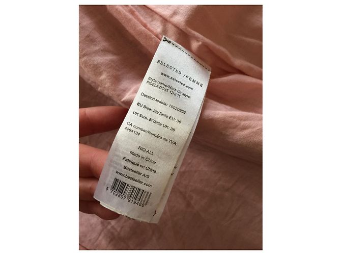 Cappotto Selected in cotone marrone - vista 5