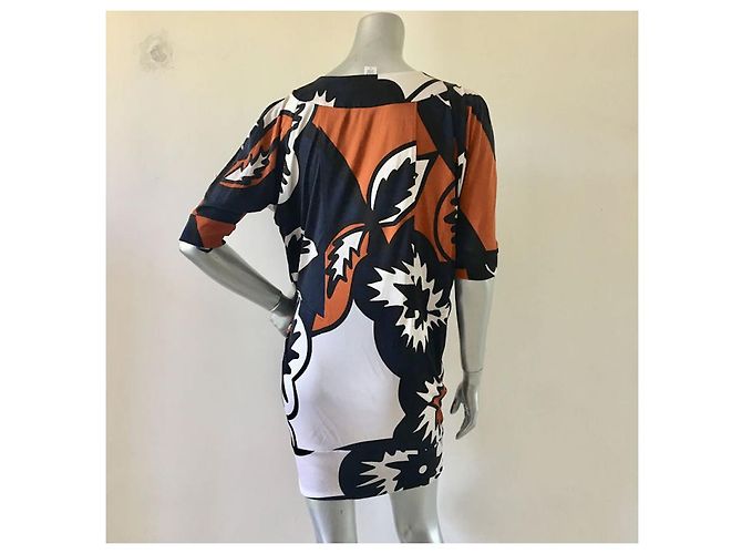 Vestido Diane Von Furstenberg Venus de seda Multicor - vista 3