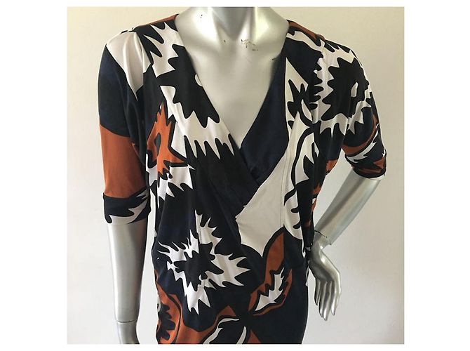 Vestido Diane Von Furstenberg Venus de seda Multicor - vista 4