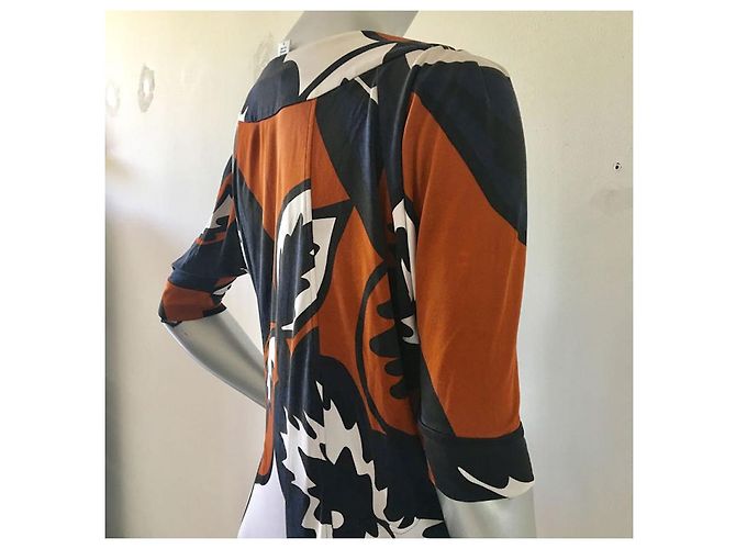 Vestido Diane Von Furstenberg Venus de seda Multicor - vista 5