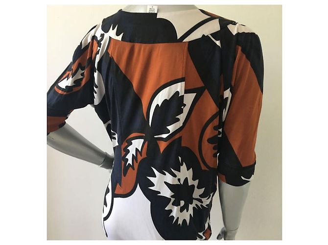Vestido Diane Von Furstenberg Venus de seda Multicor - vista 6