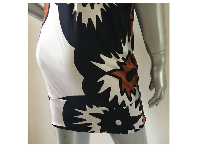Vestido Diane Von Furstenberg Venus de seda Multicor - vista 7