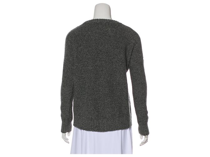 Suéter de lana y seda gris Theory - vista 3
