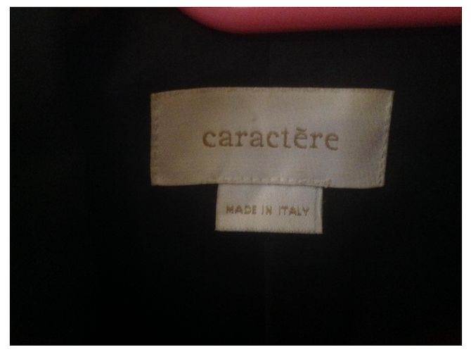 Autre Marque Caractere Blazer aus schwarzer Wolle einreihig - Ansicht 4