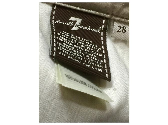 Falda metálica 7 For All Mankind Metálico - vista 3