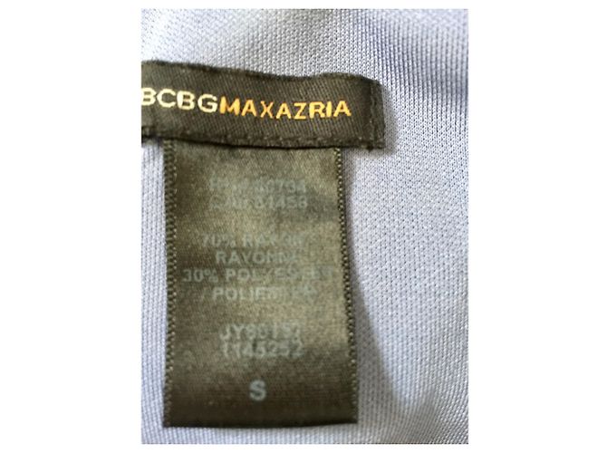Abito lungo Bcbg Max Azria nero e celeste Blu - vista 4