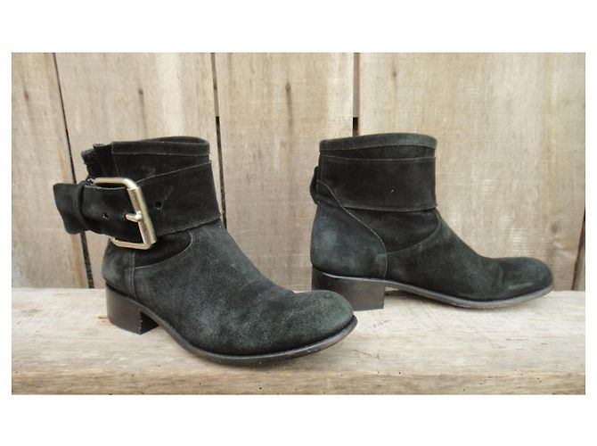 Botas de acero con hebilla free lance. Negro - vista 3
