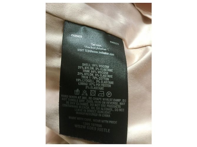 Ted Baker Bleistiftkleid Rosa 3/4 Ärmel Pink - Ansicht 4