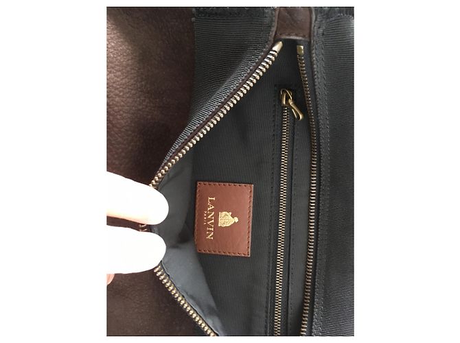 Borsa Lanvin in pelle marrone - vista 3
