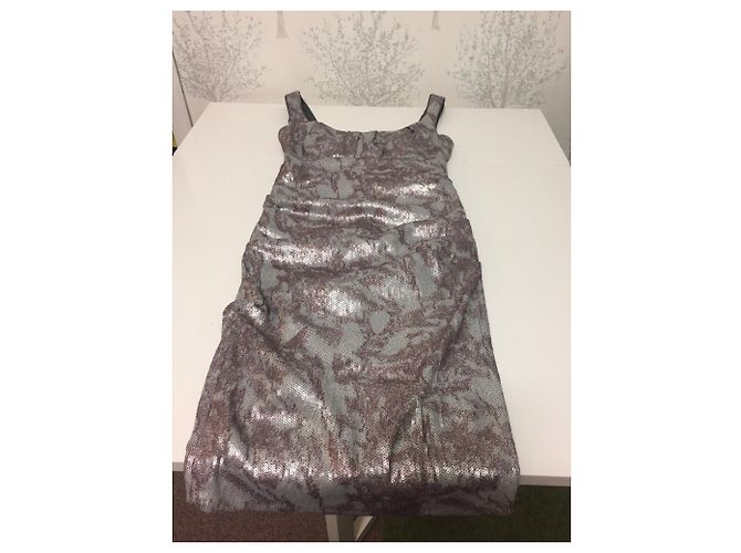 Nicole Miller Elegantes Kleid aus Metall mit Pailletten - Ansicht 6