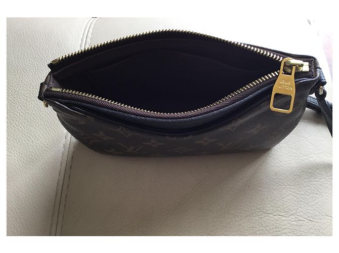 Pallas Louis Vuitton Pochette Cross Body Marrone Nero - vista 3