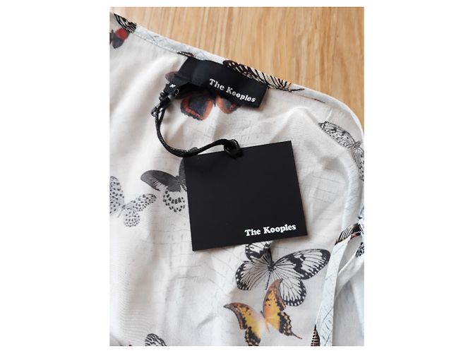 Top de seda blanco The Kooples - vista 4