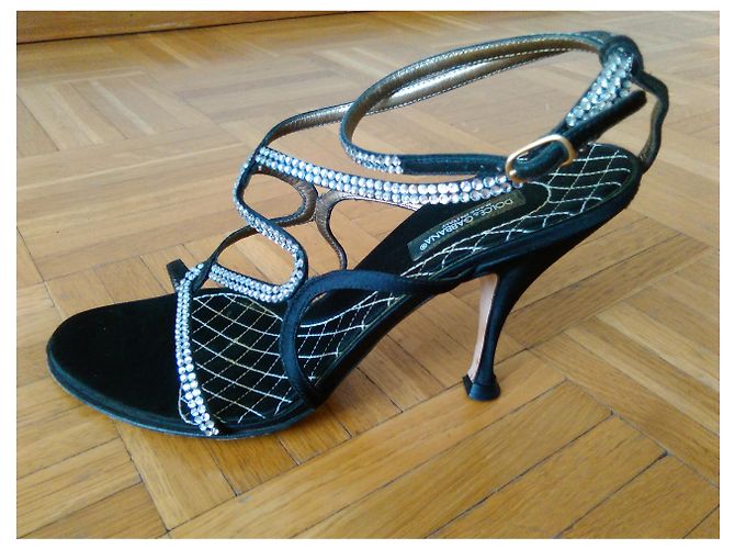 SANDALI DOLCE & GABBANA CON EMBELLISHMENTS Nero - vista 2