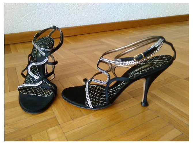 SANDALI DOLCE & GABBANA CON EMBELLISHMENTS Nero - vista 4