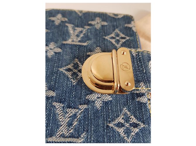 Blue Denim Louis Vuitton Tagebuch Blau Golden Gelb - Ansicht 6